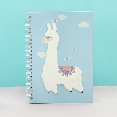 Logo Hardcover Spiral Bound A5 Notebook with Fabric Cover Custom Printing and Logo