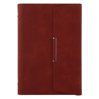 Leather Binder Business Planner With Pen Stationary Set Gift Box Customized Logo
