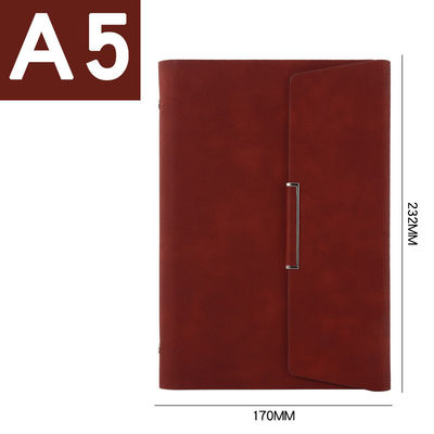 Leather Binder Business Planner With Pen Stationary Set Gift Box Customized Logo