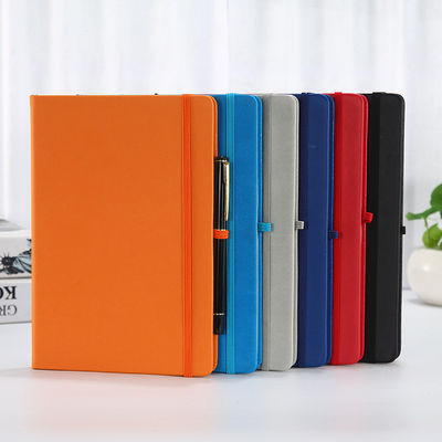 Gift Box Stationary Set With A5 Notebook And Pen In Leather Cover For Business Planning