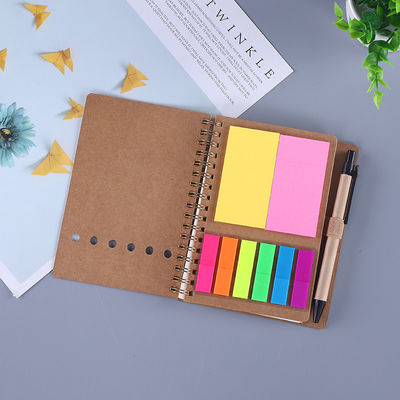 Craft Paper Cover Portable Notepads With Pen Memo Pad Sticky Custom Note Pad Gift Set