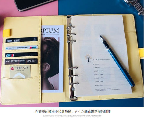 A5 A6 Soft PU Cover Notepad in Different Leather Colors for Customized Business Needs