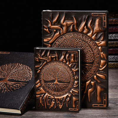 Business Notetaking Hardcover Notepad with Color PU Leather Cover and Custom Design