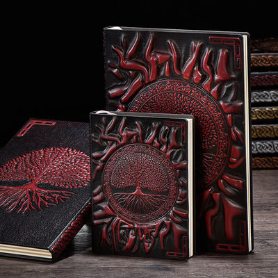 Business Notetaking Hardcover Notepad with Color PU Leather Cover and Custom Design