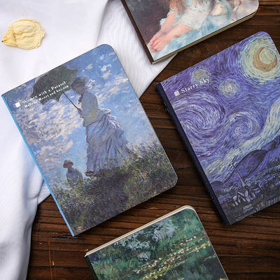 Retro Van Gogh Oil Painting Notepad Artistic Literary Notebook for Business Promotion