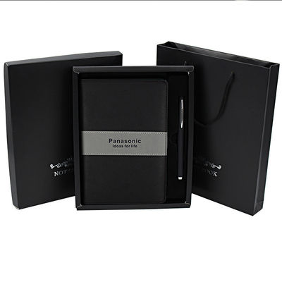 Gift Set Hardcover Leather A5 Lined Journal Writing Thick Classic Ruled Notebook with Pen