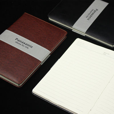 Gift Set Hardcover Leather A5 Lined Journal Writing Thick Classic Ruled Notebook with Pen