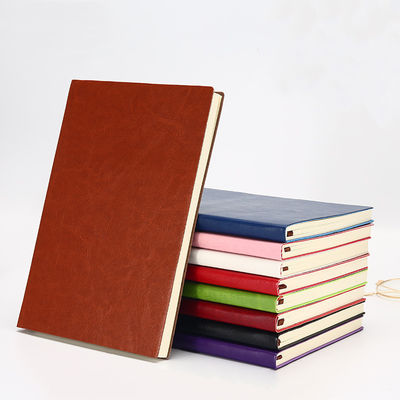 Custom Printed Business Leather Cover A5 Hardcover Journal Notebook with Calculator