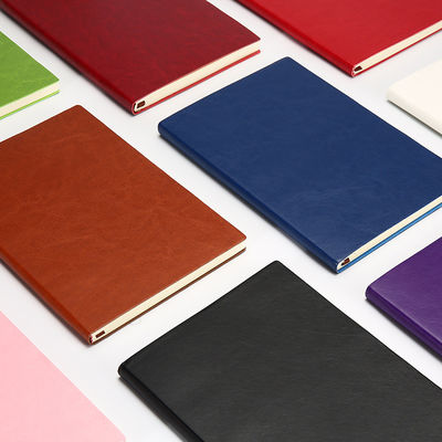 Custom Printed Business Leather Cover A5 Hardcover Journal Notebook with Calculator