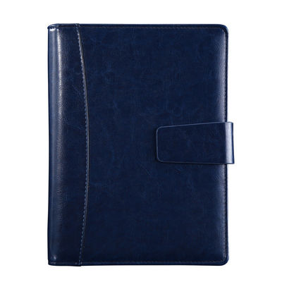 Simple Business Leather Notebook Gift Set with 5 Loose-leaf Notebook and Diary Notebook