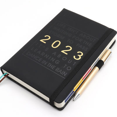 Binding Loose-leaf Leather Journal Hardcover Planner Customizable for School Students