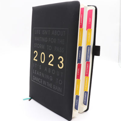 Binding Loose-leaf Leather Journal Hardcover Planner Customizable for School Students