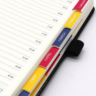 Binding Loose-leaf Leather Journal Hardcover Planner Customizable for School Students