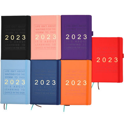 Binding Loose-leaf Leather Journal Hardcover Planner Customizable for School Students