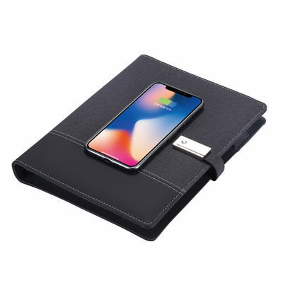 8000mah Personalized Travel Wireless Charging Power Bank with Imitation Leather Cover