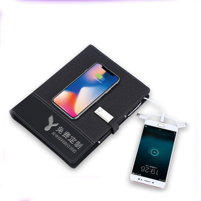 8000mah Personalized Travel Wireless Charging Power Bank with Imitation Leather Cover
