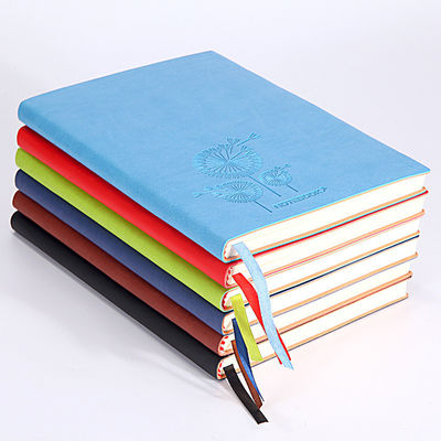 2022 Custom Logo Pu Leather Softcover Notebook Journal for Daily Weekly Monthly Planner