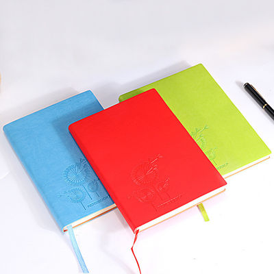 2022 Custom Logo Pu Leather Softcover Notebook Journal for Daily Weekly Monthly Planner