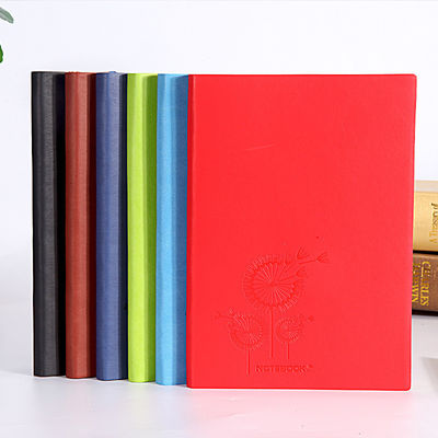 2022 Custom Logo Pu Leather Softcover Notebook Journal for Daily Weekly Monthly Planner