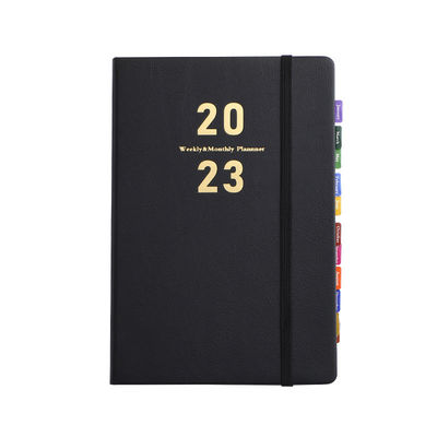 Custom A5 Printed Pu Hardcover Notebook With Elastic Band For Business Customized Logo