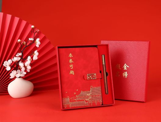 Customized Size A5 Hardcover Diary Journal Notebooks With And Pen Gift Set Custom Size