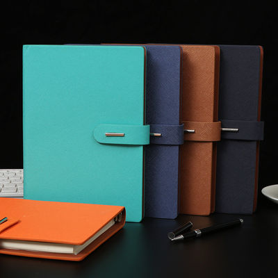 2022 Monthly Planner Hardcover Customized Leather Notebook Gift Set Executive Agenda
