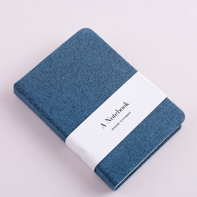 2022 Custom Linen Notebook Book Cloth Fabric Diary A6 Blank/Lined Pages Leather Cover