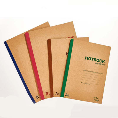 Student Diary A5/B5 Thread Sewing Brown Kraft Paper Notebook with 40/60/80 Inner Pages