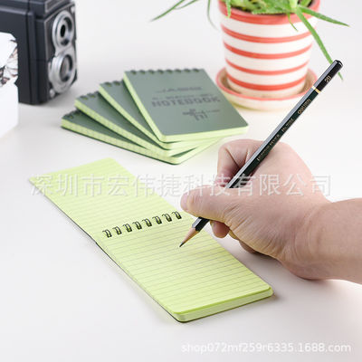 Foreign Language Learning Diary Notepad Waterproof Printed Notebook with Coil Binding