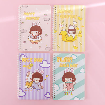 Cartoon Student Notepad Stationery Spiral Notebook A5 Thickened Horizontal Line Gift