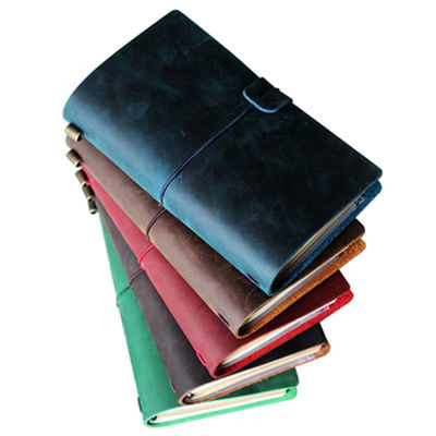 Business Office Gift Promotion PU Leather Writing Travelers Notebook for Travel Diary
