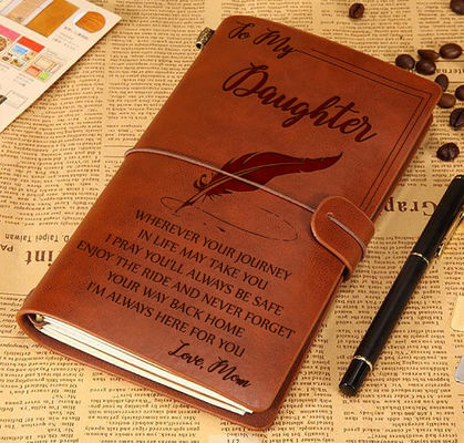 Business Office Gift Promotion PU Leather Writing Travelers Notebook for Travel Diary