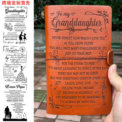Business Office Gift Promotion PU Leather Writing Travelers Notebook for Travel Diary