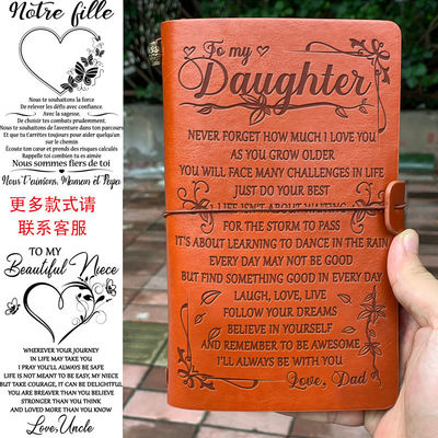 Business Office Gift Promotion PU Leather Writing Travelers Notebook for Travel Diary