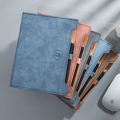 Direct A5 PU Leather Agenda Journal Notebook With Customized Inner Pages And Pen Set