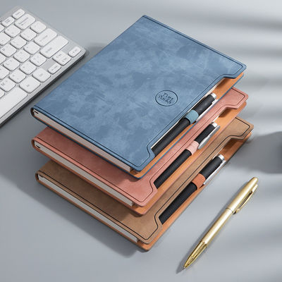Direct A5 PU Leather Agenda Journal Notebook With Customized Inner Pages And Pen Set