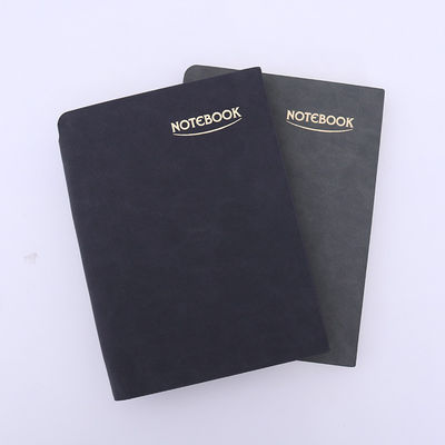 Customized A5 Wood-free Paper PU Resin Cover Leather Journal Notebook Set With Pen