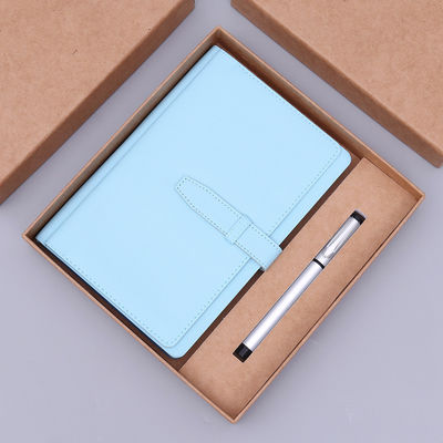 A5 PU Leather Notebook Set With Pen For Business Promotion And Customized Inner Pages