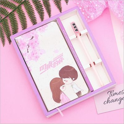 A6 Pink Spiral Hardcover Manifestation Goal Diary Journal Planner Notebook Gift Set