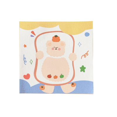 Cute Bear Self Sticky To Do List Note Pad for School Office 2022 Stationery Supplies