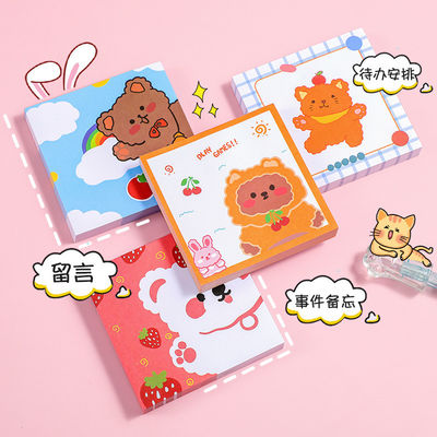 8*8 CM Kawaii Cartoon Bear Memo Note Weekly Planner Sticky Notepad in Custom Color