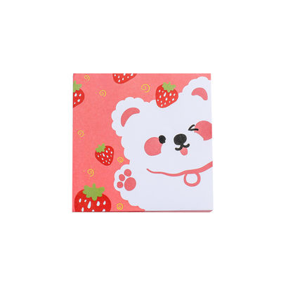 8*8 CM Kawaii Cartoon Bear Memo Note Weekly Planner Sticky Notepad in Custom Color