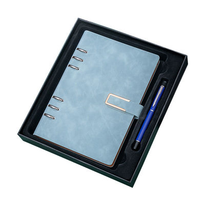 Personal Travel Diary Journal A5 Spiral Notebook with 6 Holes and Pu Leather Cover