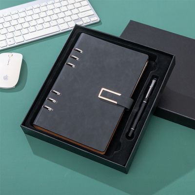 Personal Travel Diary Journal A5 Spiral Notebook with 6 Holes and Pu Leather Cover