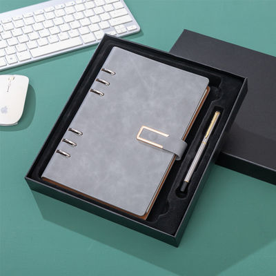 Personal Travel Diary Journal A5 Spiral Notebook with 6 Holes and Pu Leather Cover