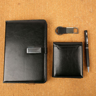 Office Stationery A5 Notebook with 100 Inner Sheets and Customized Leather Cover