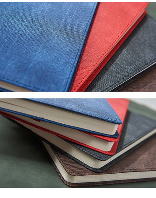 Custom Logo A5 Leather Business Office Stationery Sewing Binding Notepad Gift Box Set