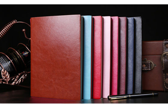Office and School Stationery A5 Size Internal Page Leather Custom Color Printed Notebooks
