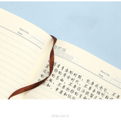 Office and School Stationery A5 Size Internal Page Leather Custom Color Printed Notebooks