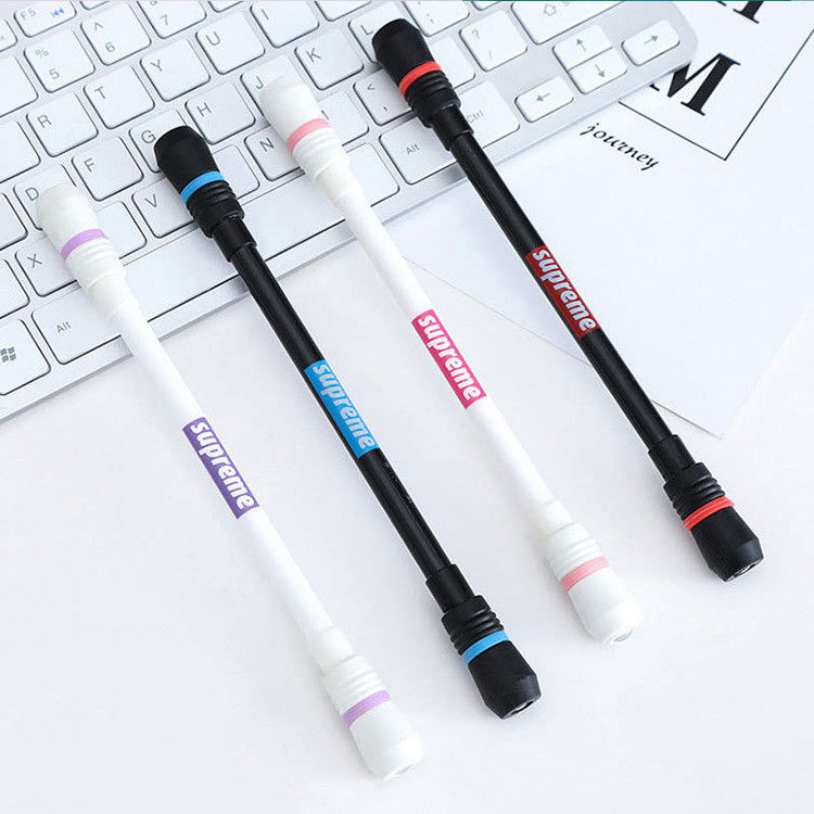 2022 Multi-Function Office Writing Pen Ballpoint Class Spinning Plastic Gift Refills